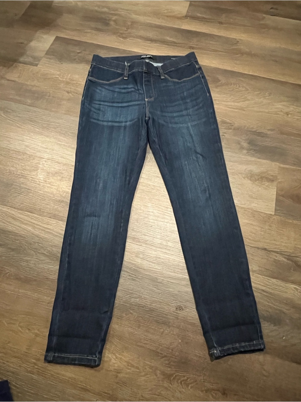 Judy Blue Mid-Rise Pull-On Skinny Jeggings | Size 11/30 |Dark Wash Stretch Denim - Picture 1 of 6